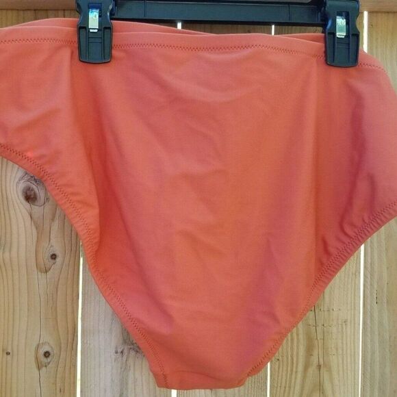 Women's Swimsuit Bikini Bottom Plus Sz 16W/18W 1X Kona Sol Rust Orange - Picture 4 of 6